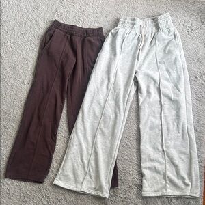 Brown and Gray Sweatpants Pack